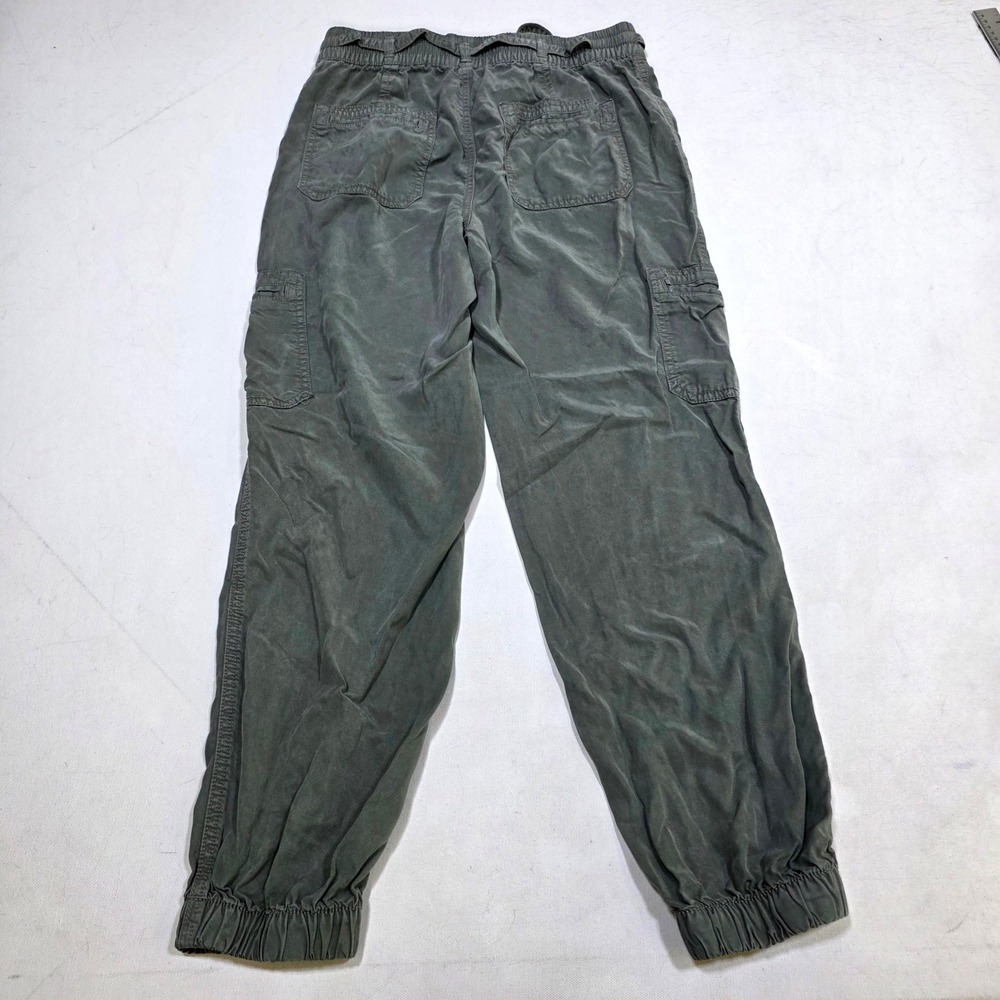 American Eagle Cargo Joggers Womens Small Long Green Lyocell Utility Pants